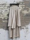 Mutedance 25 Autumn/Winter Double-layer Large Pocket Skirt Plant-dyed Highly Handmade MD-MD25FW62-beige (MD25FW61)